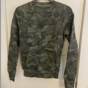 Lululemon Camo Sweatshirt with Front Pockets